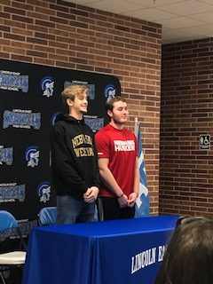 Two senior Spartan football players, Braden Sellon and Matt Meyers, announce their commitments and officially sign on February 6, 2019.