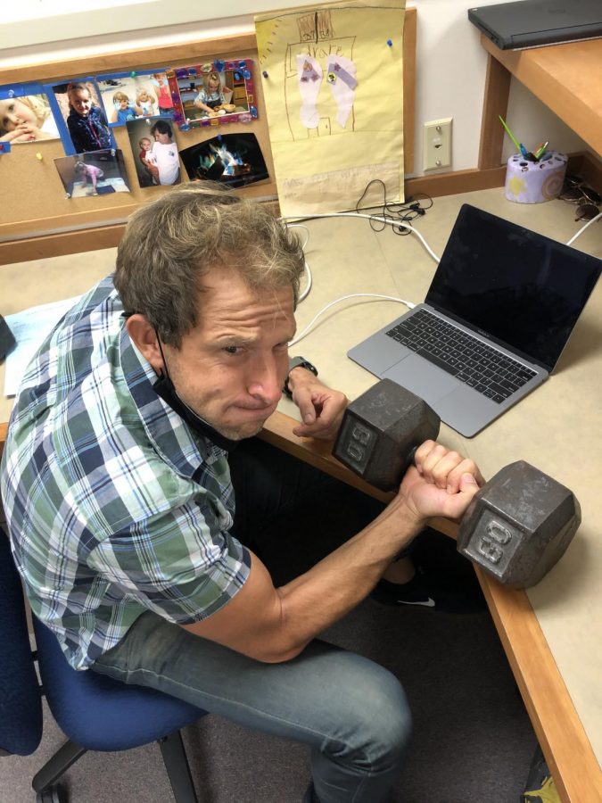 Mr. Schmidt at his desk!