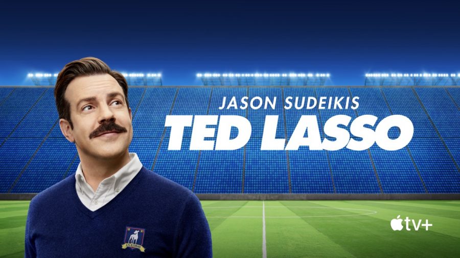 Daniel+Jason+Sudeikis+stars+as+Ted+Lasso+in+the+hit+Apple+Tv%2B+original+series+Ted+Lasso.+Ted+Lasso%2C+an+American+football+coach%2C+was+hired+by+the+owner+of+the+English+soccer+team+FC+Richmond%2C+to+come+coach+her+team%2C+ultimately+in+sabotage.+Image+courtesy+of+Apple+Tv%2B+public+domain.