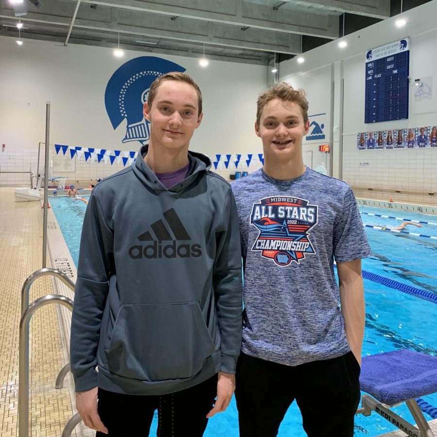 The Frederick Twins, Braxton (left) and Reid (right) are freshman at Lincoln East. They also swim on the school team.