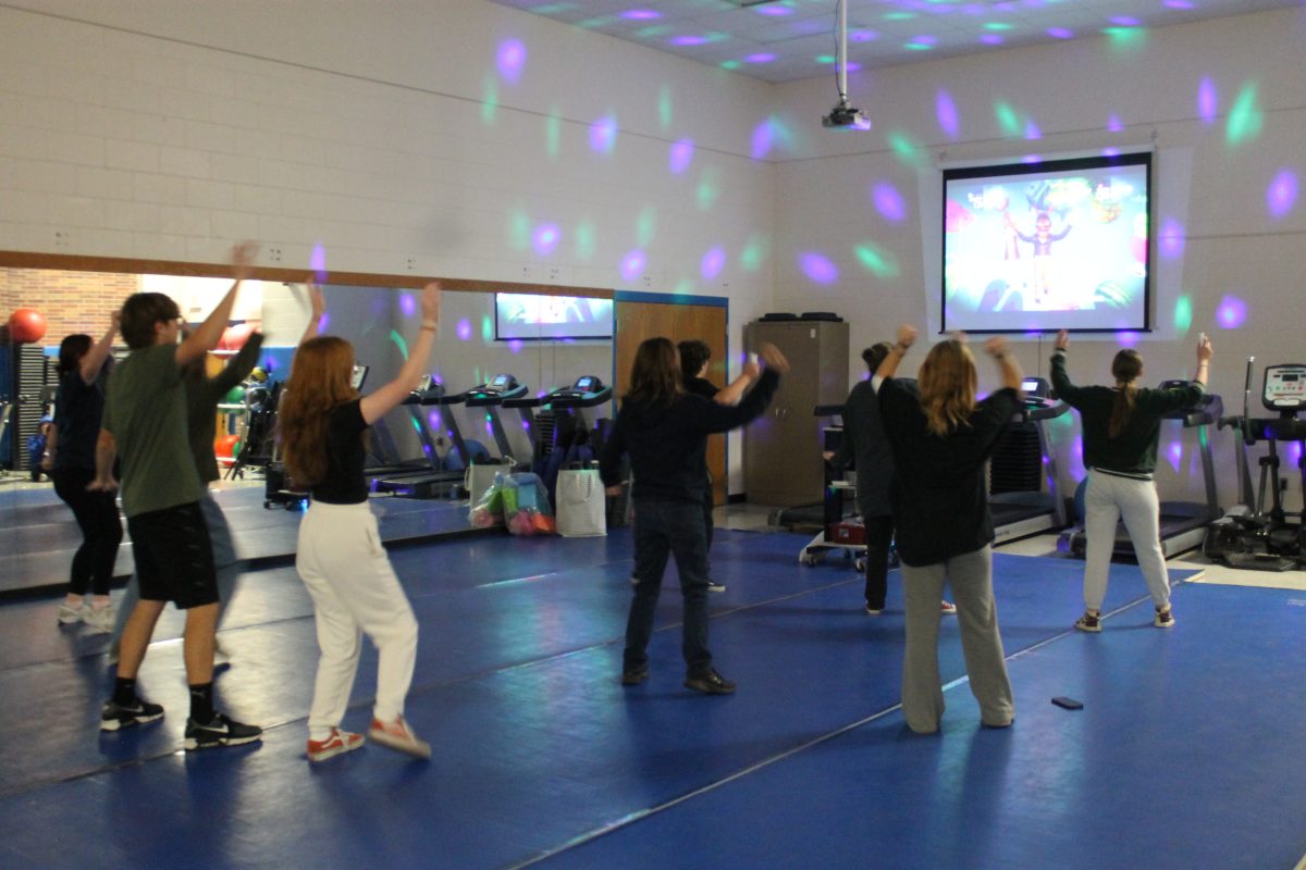 Just Dance Club meets on Monday, October 9, 2023 in the Lincoln East aerobics room. They established the brand new club this school year.