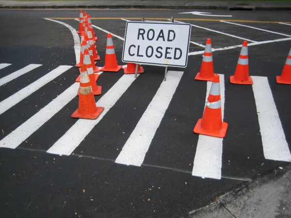 Many signs like these are scattered throughout Lincoln. Closed roads have caused a lot of confusion and stress for drivers.