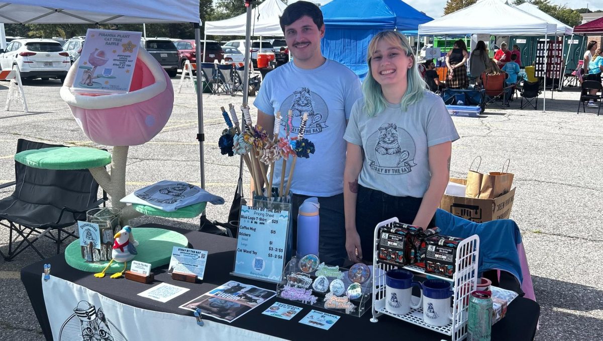 Founders Emily Cancelmo and Andrew Altman smile for the camera at one of their pop-ups. Fundraising for Stray by the Bay is in progress since the dream formulated,, and this couple didn’t plan on stopping anytime soon.